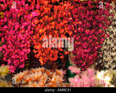 Imitation Blume spritzt der Wochenendmarkt Chatuchak Bangkok Thailand Stockfoto