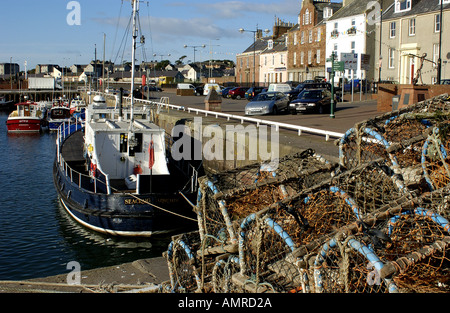 Arbroath Hafen Angus Scotland Stockfoto