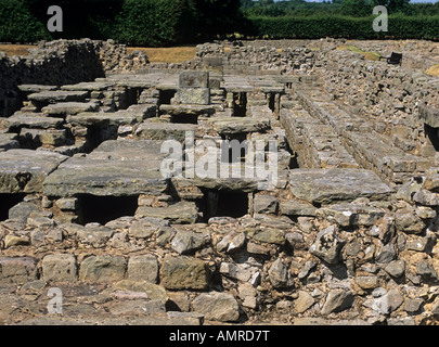 Die römische Festung und Stadt an Corbridge in Northumberland, 2,5 km südlich von Hadrian's Wall, und an einem wichtigen Flussübergang Stockfoto