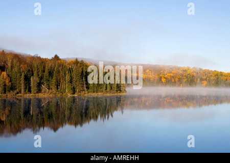 Algonquin Park Brewer See bei Sonnenaufgang Ontario Canada Stockfoto