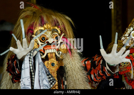 Ragda Maske Tanzpalast Leistung Ubud Bali Indonesien Stockfoto