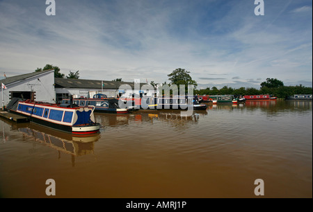 Venezianische Marina Shropshire Union Canal Middlewich Zweig Cheshire England UK Stockfoto