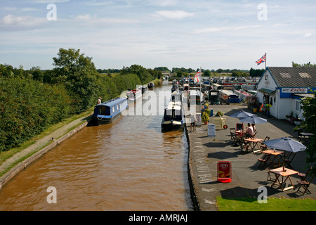 Venezianische Marina Shropshire Union Canal Middlewich Zweig Cheshire England UK Stockfoto