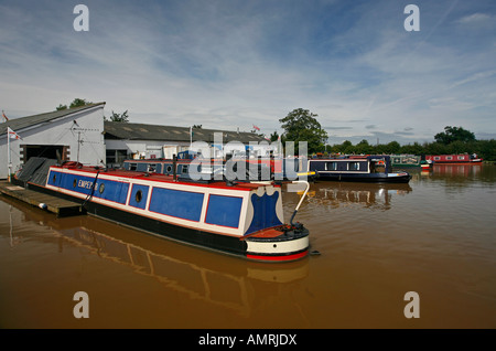 Venezianische Marina Shropshire Union Canal Middlewich Zweig Cheshire England UK Stockfoto