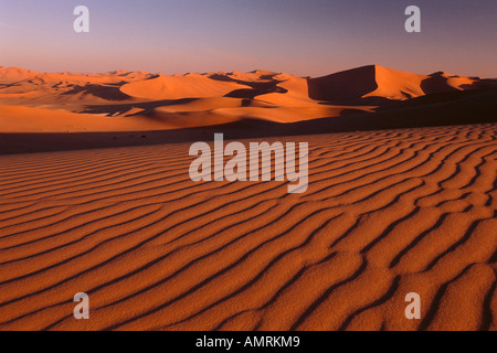 Sanddünen, Grand Erg Oriental, Wüste Sahara, Algerien Stockfoto