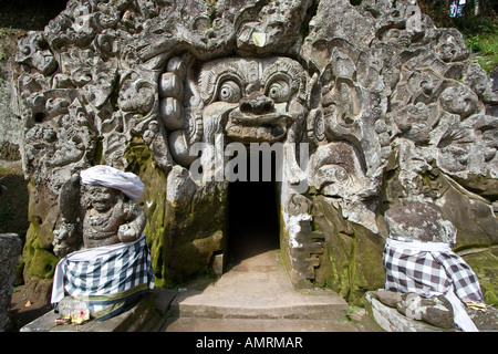 Elefantenhöhle oder Goa Gajah Hindu Tempel Ubud Bali Indonesien Stockfoto