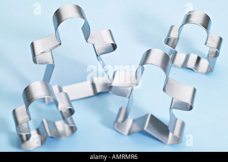 Cookie-Cutter-Familie Stockfoto