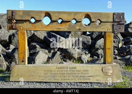 Holzschäfte von Discovery Pier in Campbell River auf Vancouver Island BC. Kanada. BCX 0151. Stockfoto