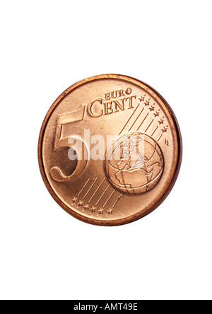 5 Euro-Cent Stockfoto