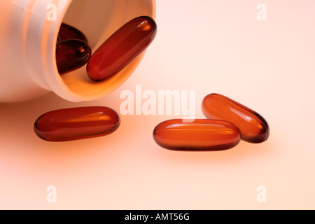 Weiche Gel-Kapseln Stockfoto