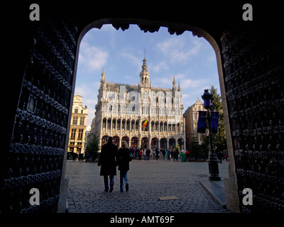 Das Musee De La Ville-Museum auf dem Hauptplatz der Grand Place in Brüssel Belgien Stockfoto