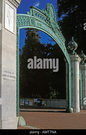 California, Berkeley, Universität von Kalifornien, Sather Gate Stockfoto