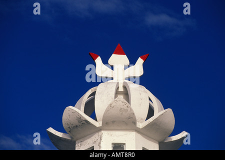 Mauritius, Hindu-Tempel, architektonische Details Stockfoto