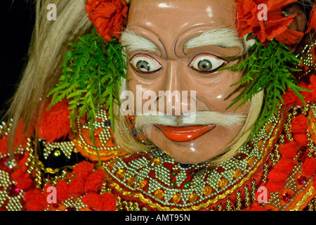 Alter Mann Maske Tanzpalast Ubud Bali Indonesien Stockfoto