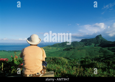 Mauritius, Blick vom Weingut Domaine du Chasseur Stockfoto