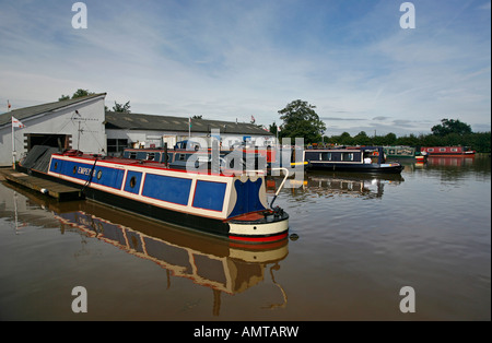 Venezianische Marina Shropshire Union Canal Middlewich Zweig Cheshire England UK Stockfoto