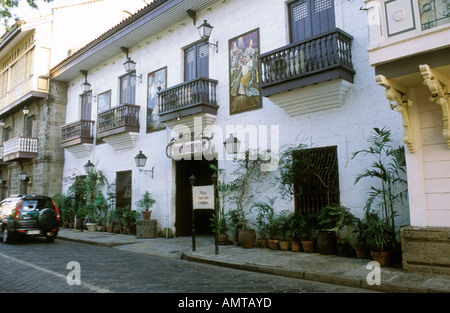 Philippinen Intramuros Plaza Barrio San Luis Complex Barbara s Restaurant Stockfoto