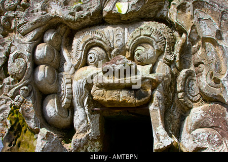 Elefantenhöhle oder Goa Gajah Hindu Tempel Ubud Bali Indonesien Stockfoto