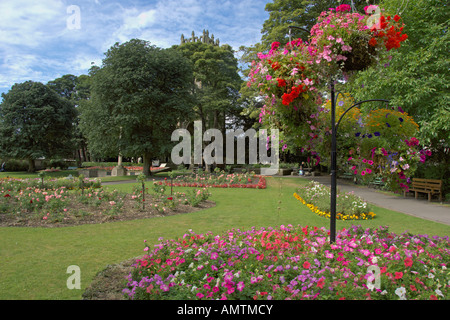 Friary Tower Gardens Richmond North Yorkshire August 2006 Stockfoto