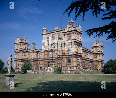 Wollaton Hall, Nottinghamshire. (aus dem 16. Jahrhundert elisabethanischen Coutry House). Von außen. Architekt: Robert Smythson Stockfoto