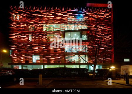 Moorfields Richard Desmond Childrens Augenzentrum in London England UK Krankenhaus Klinik Night Gebäude Stockfoto