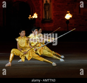 Jiangxi Xishan International School Kung Fu gruppieren Edinburgh Military Tattoo Stockfoto