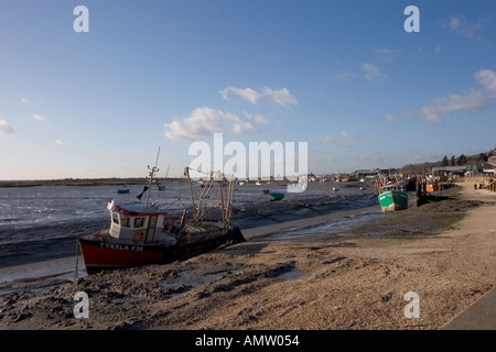 Leigh auf Meer und Fluss Themse-Mündung bei Ebbe Stockfoto