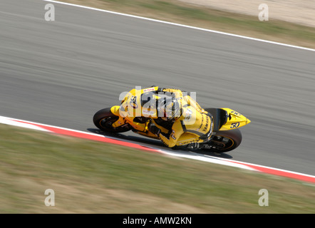 Sylvain Guintoli aus dem Dunlop Yamaha Tech 3 Team. Katalanische Moto GP 2007 Stockfoto