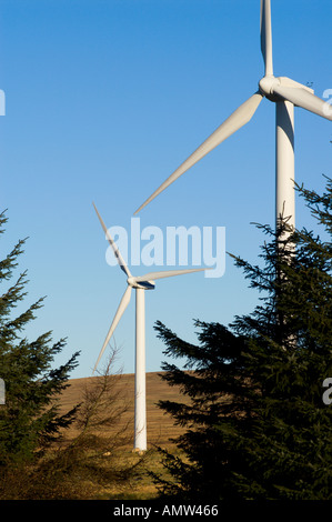 Turbine Windmühle Generatoren Dun Gesetz Windfarm auf Soutra Hill Scottish Borders Region in der Nähe von Edinburgh Stockfoto