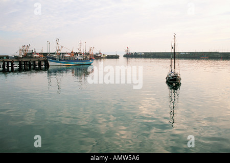 Der Fischereihafen in Newlyn in der Nähe von Penzance Cornwall Großbritannien Stockfoto