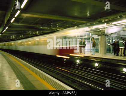 Londoner U-Bahn Stockfoto