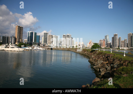 Skyline von Panama Stockfoto