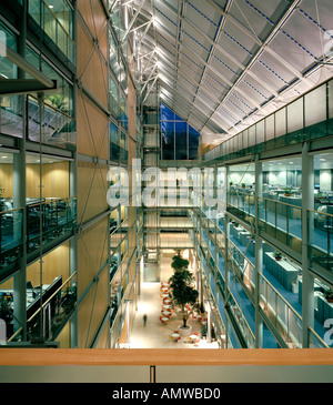 Gibbs Building, Wellcome Trust HQ, 215 Euston Road, London, NW1. Innenraum. Architekt: Michael Hopkins &amp; Partners Stockfoto