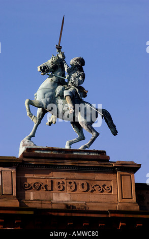 König Wilhelm von Orange Statue Belfast Nordirland Stockfoto