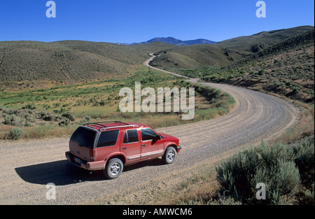 Feldweg durch die Owyhee Upland, Idaho Stockfoto