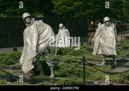 Das Korean War Memorial in Washington, DC am 27. Juli 2006. Stockfoto