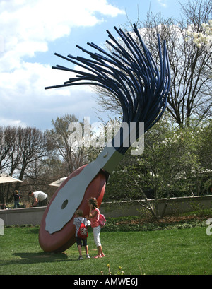 Der Radierer im Skulpturengarten der National Gallery of Art an der Mall in Washington; DC. Stockfoto