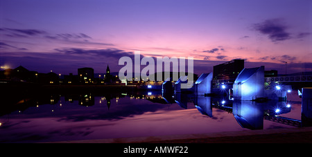 Langanside Wehr, Belfast, Nordirland Stockfoto