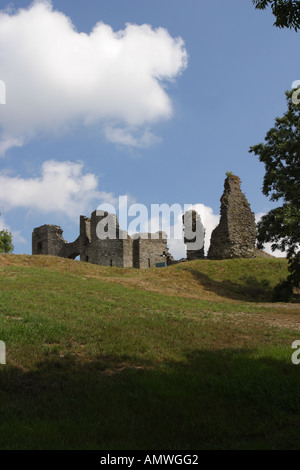 Newcastle Emyln Burgruine Carmathanshire Wales Stockfoto