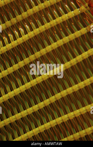 Kunststoff Geflecht eines Stuhls Stockfoto