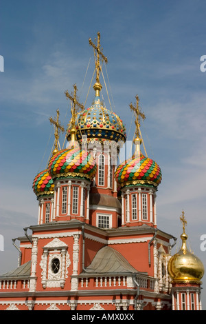 Die Geburt Christi (Stroganov) Kirche, Nischni Nowgorod, Russland Stockfoto