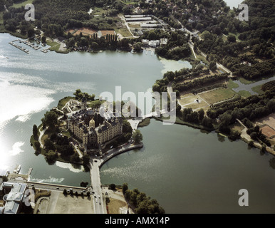 Schweriner See und Schloss Schwerin, Deutschland, Mecklenburg-Vorpommern, Schwerin Stockfoto