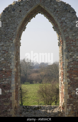 Leiston Abbey Ruinen, Suffolk, England Stockfoto