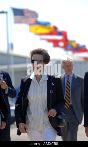 Prinzessin Anne Besuch Weymouth und Portland Sailing Academy, Dorset England UK Stockfoto