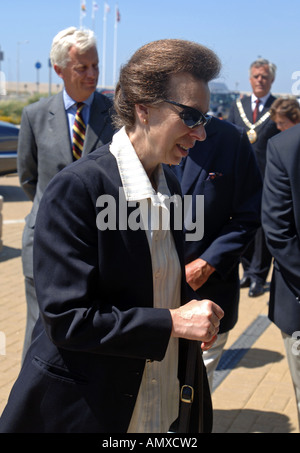 Prinzessin Anne Besuch Weymouth und Portland Sailing Academy, Dorset England UK Stockfoto