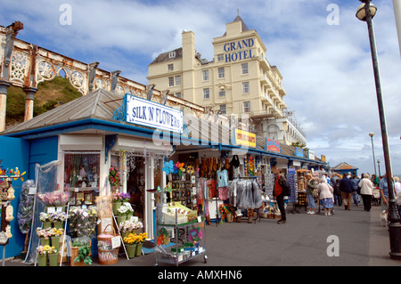 Llandudno, Llandudno Pier, Grand Hotel, Llandudno, Gwynedd, Nordwales UK Stockfoto