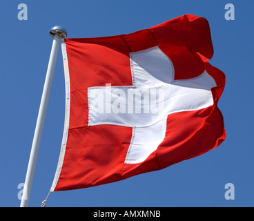 Schweizer Flagge, Schweiz Flagge, Flagge der Schweiz Stockfoto