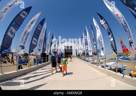 Portland Sailing Academy, Weymouth und Portland Sailing Academy, Portland-Dorset-England-UK, Standort für 2012 Olympisches Segeln Stockfoto