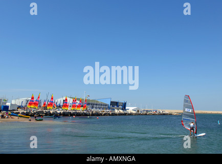 Portland Sailing Academy, Weymouth und Portland Sailing Academy, Portland-Dorset-England-UK, Standort für 2012 Olympisches Segeln Stockfoto