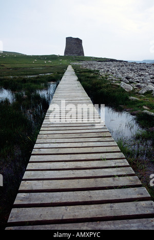 Mousa Broch antike historische Denkmal Shetland Stockfoto